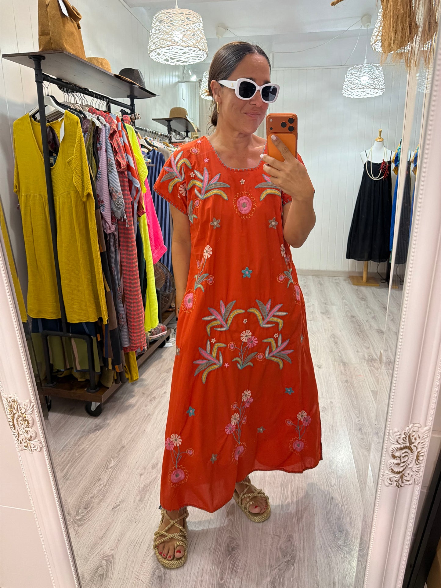 Vestido Mexicano Tijuana largo caldera 2