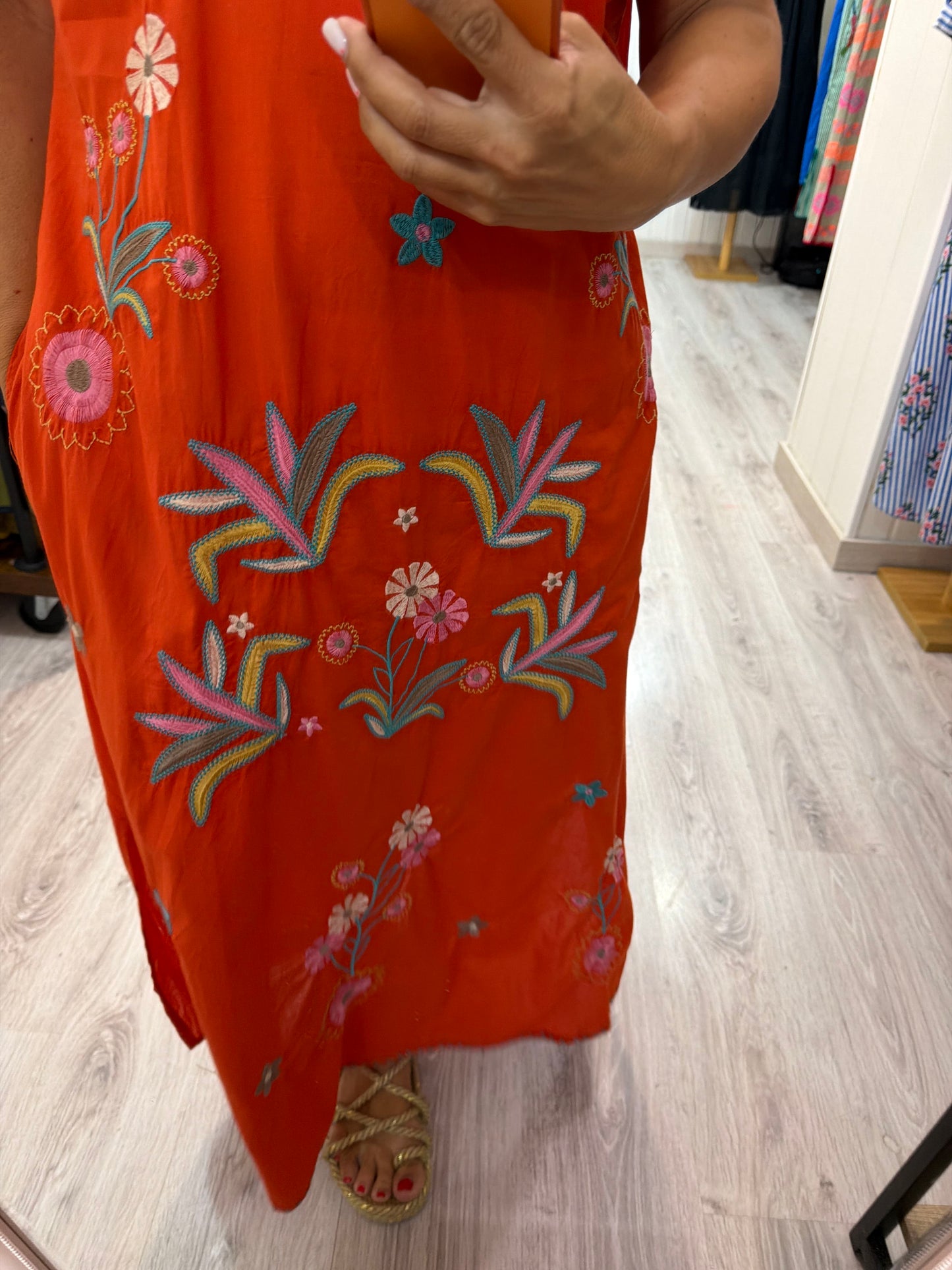Vestido Mexicano Tijuana largo caldera 2