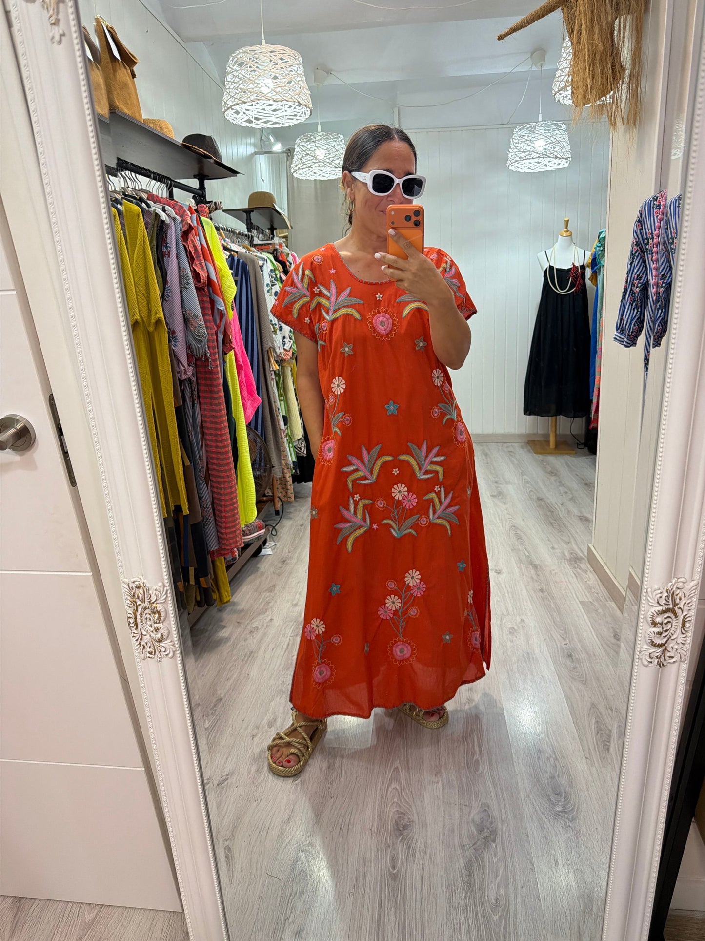 Vestido Mexicano Tijuana largo caldera 2