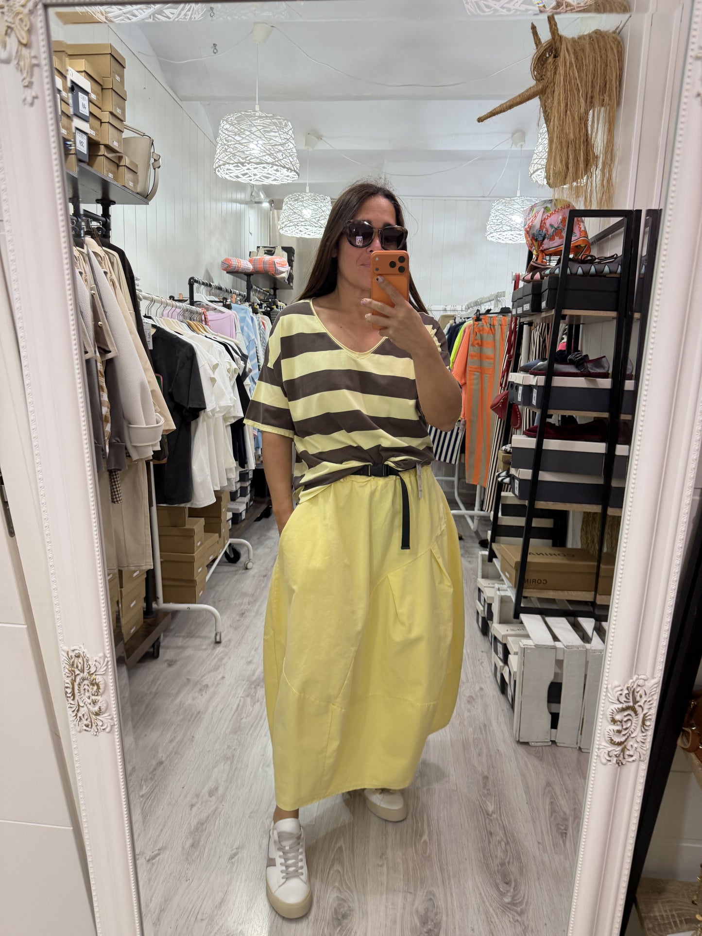 Falda Fuji Spring amarillo