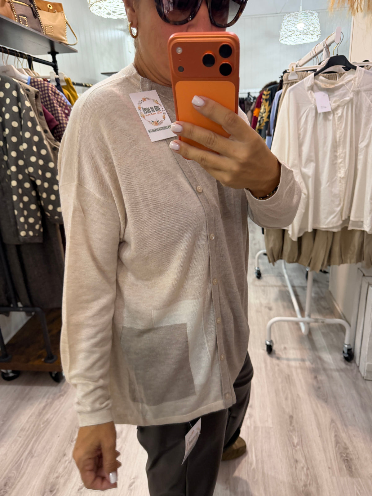 Jersei Bicolor taupe