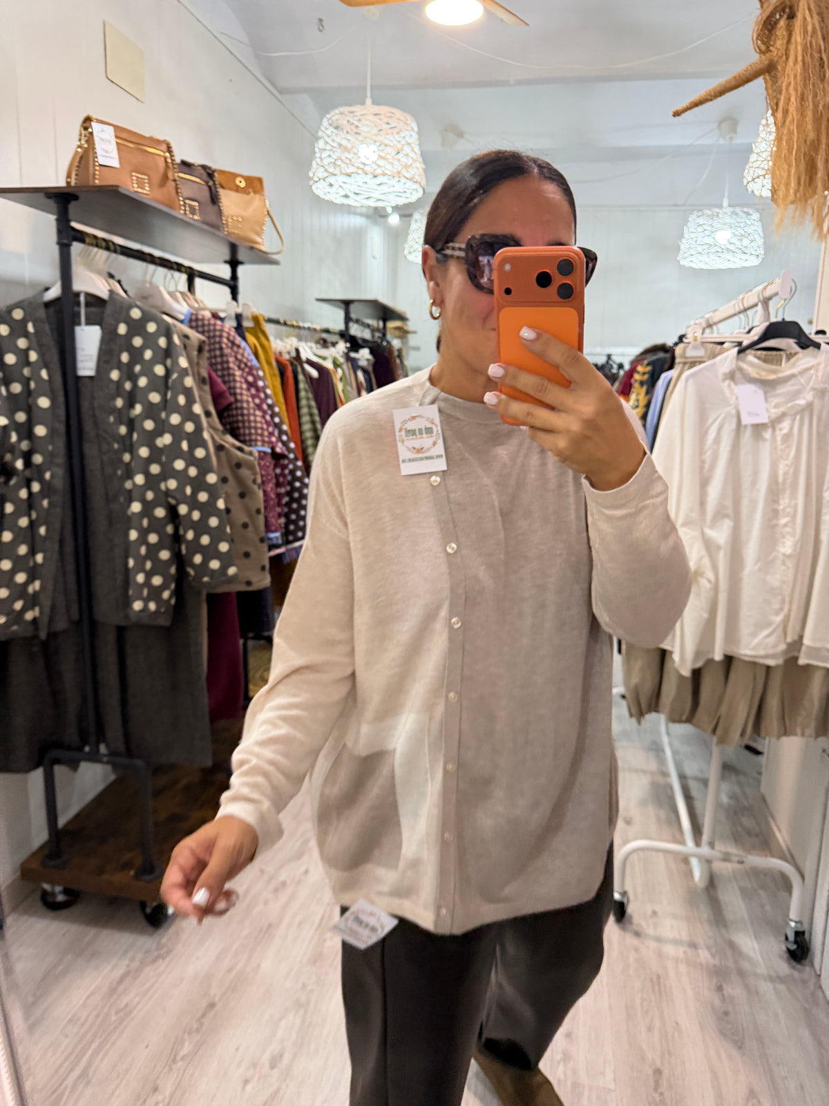 Jersei Bicolor taupe