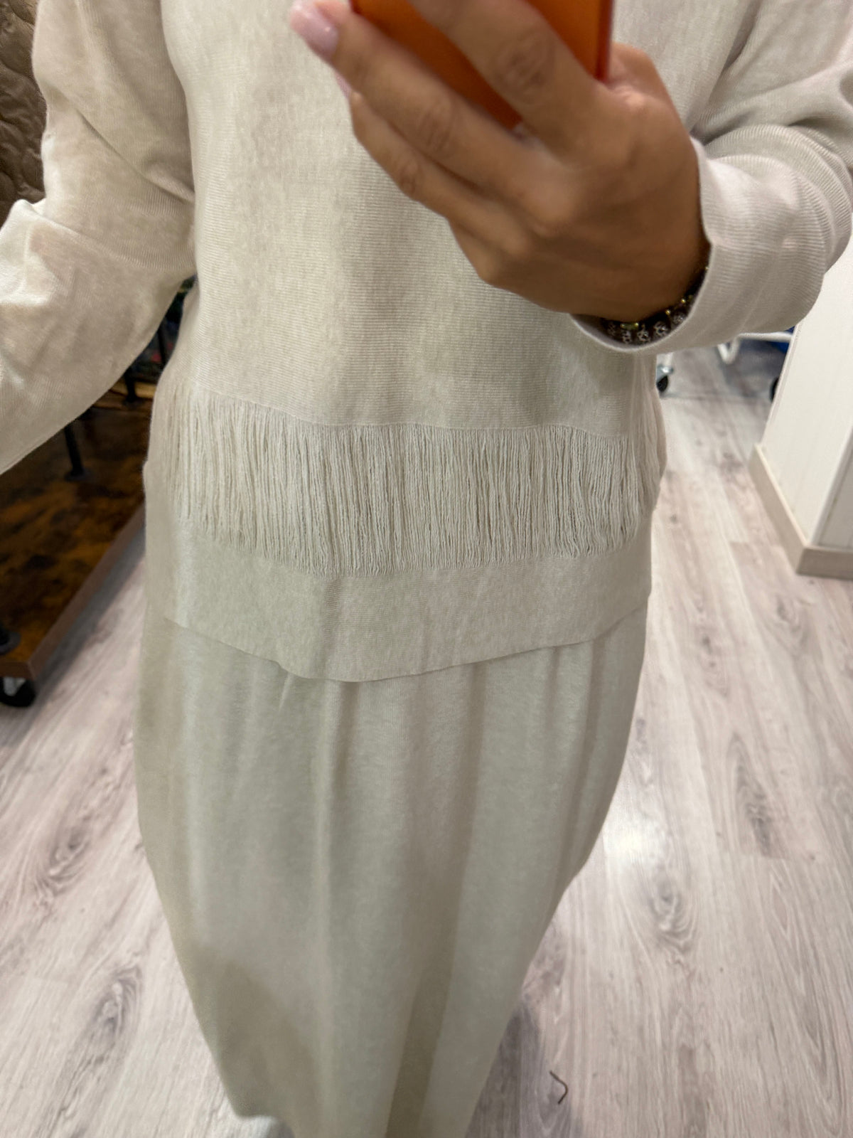 Conjunto Saia Marfil