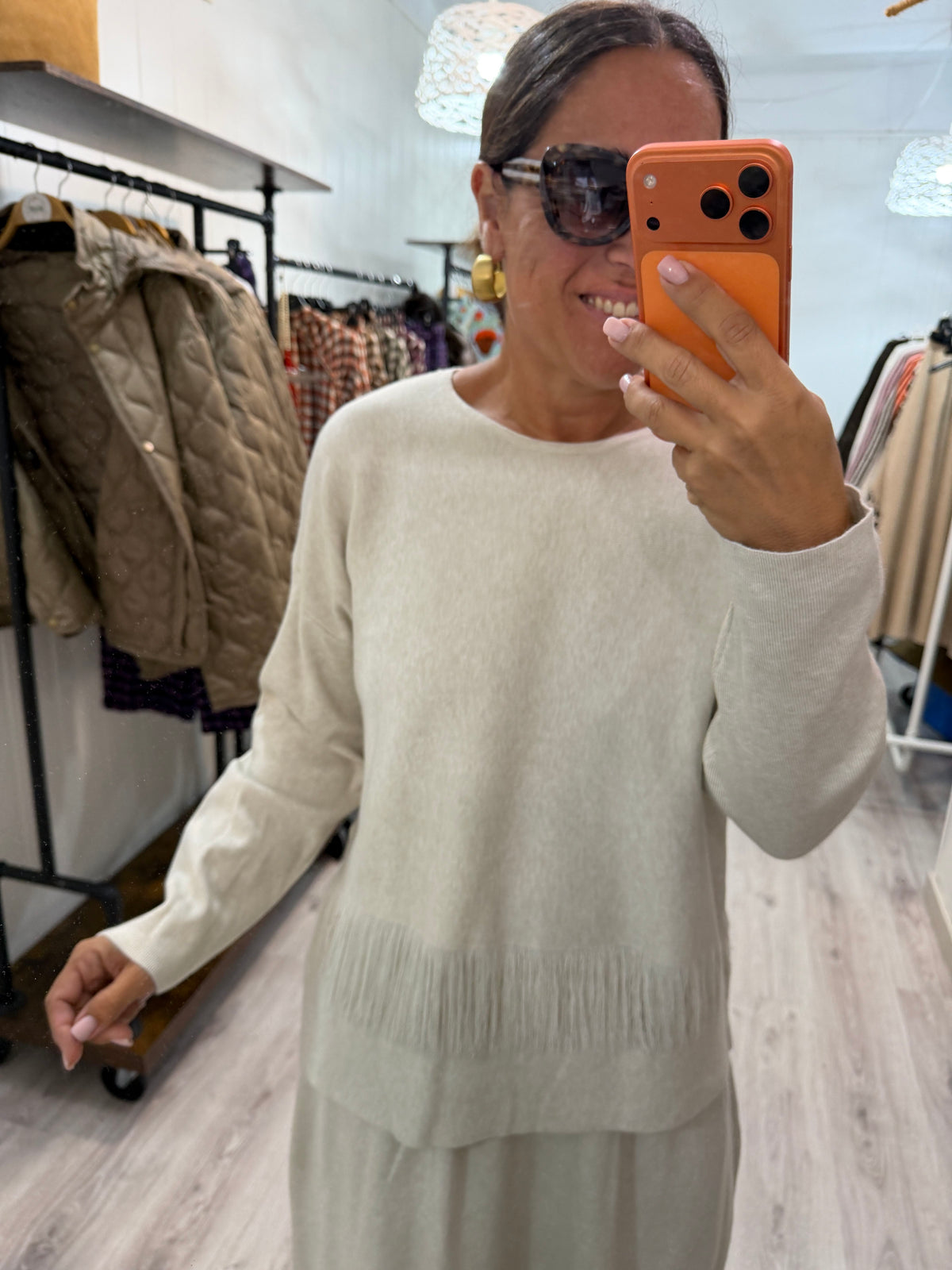 Conjunto Saia Marfil