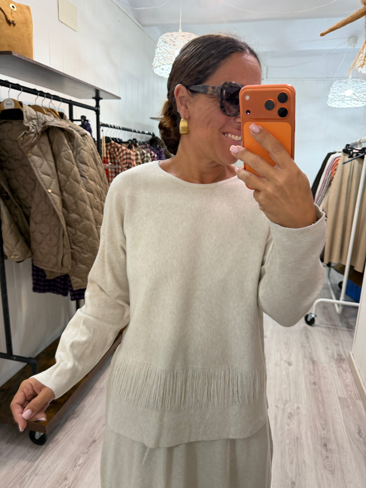 Conjunto Saia Marfil