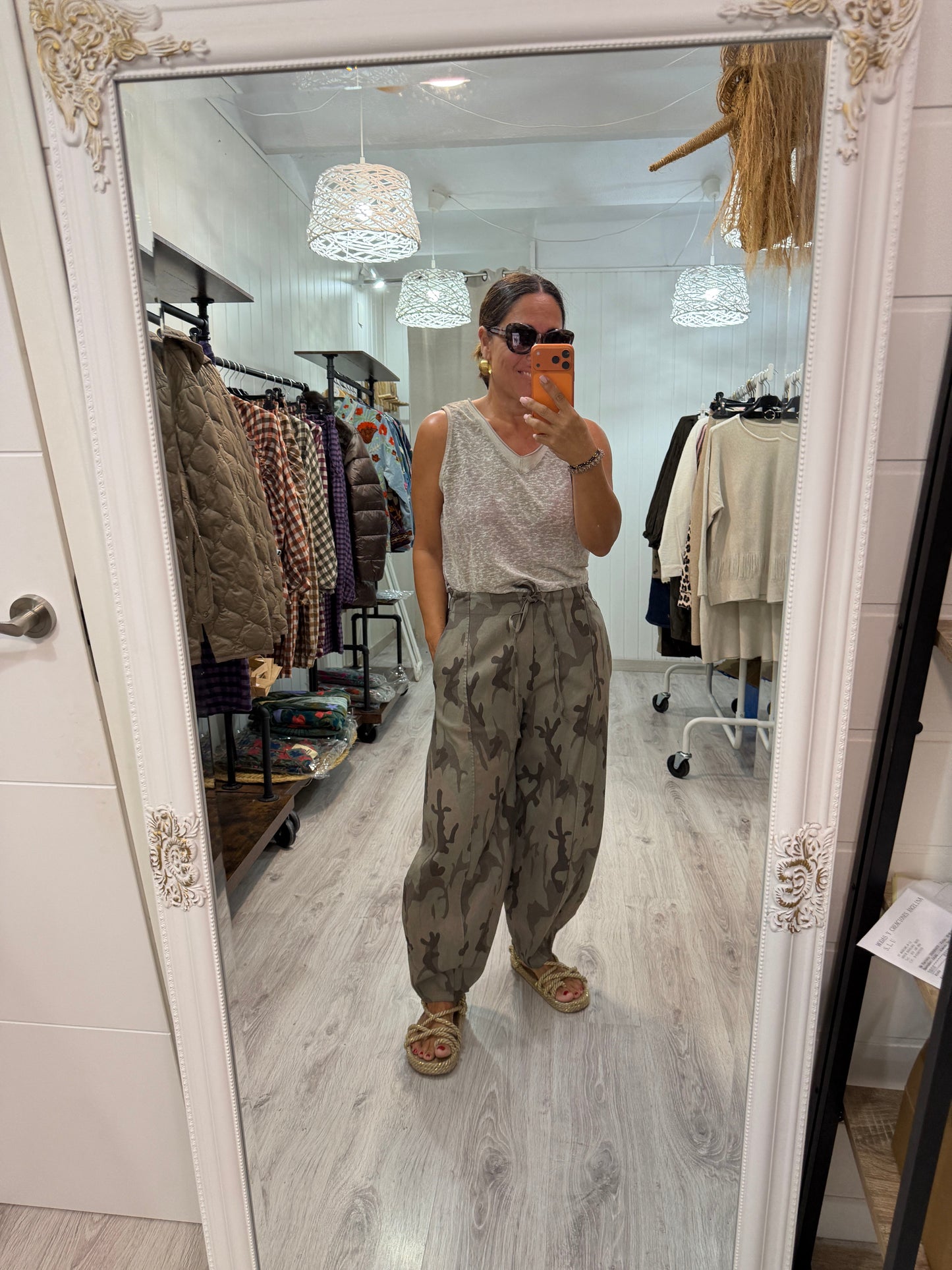 Pantalón Camuflaje jeans taupe
