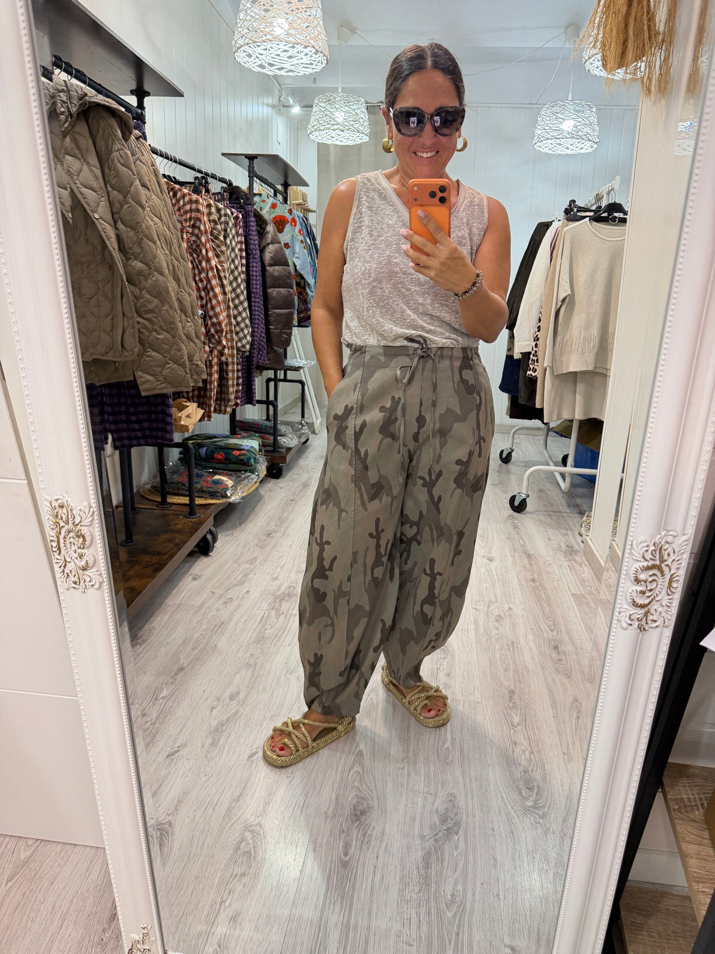 Pantalón Camuflaje jeans taupe