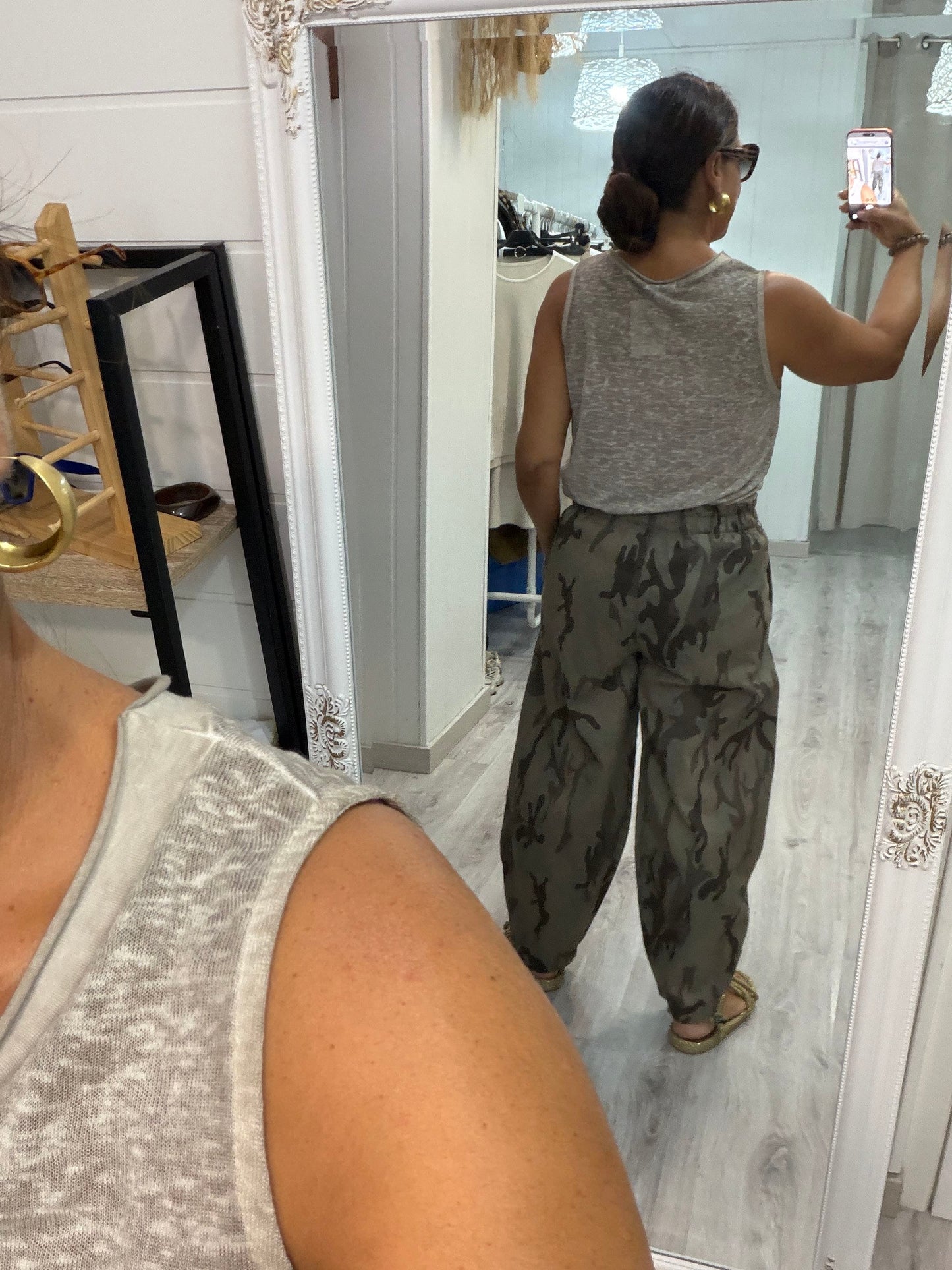 Pantalón Camuflaje jeans taupe