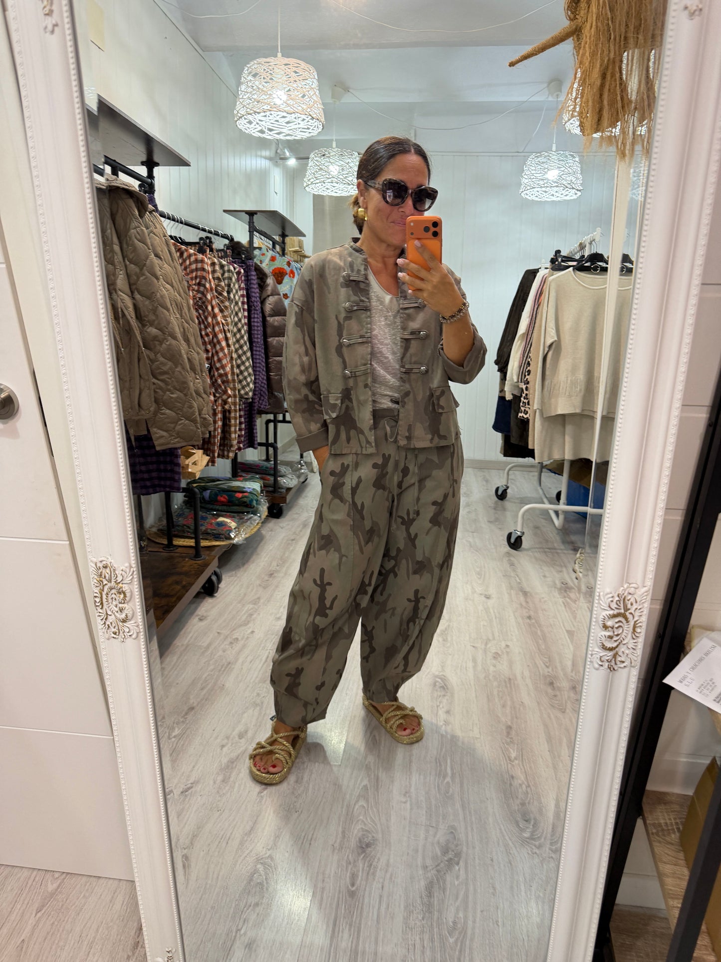 Chaqueta Camuflaje jeans taupe