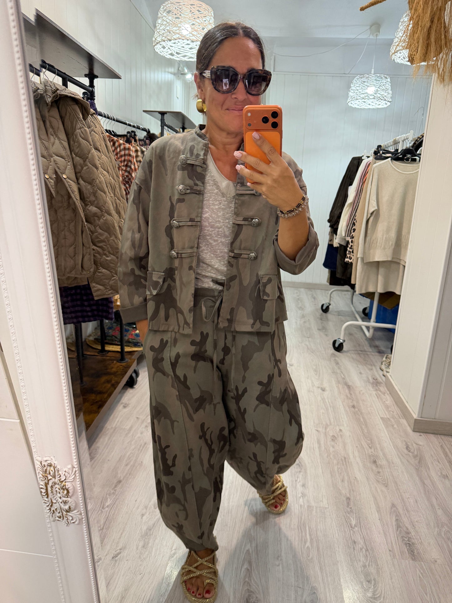Chaqueta Camuflaje jeans taupe