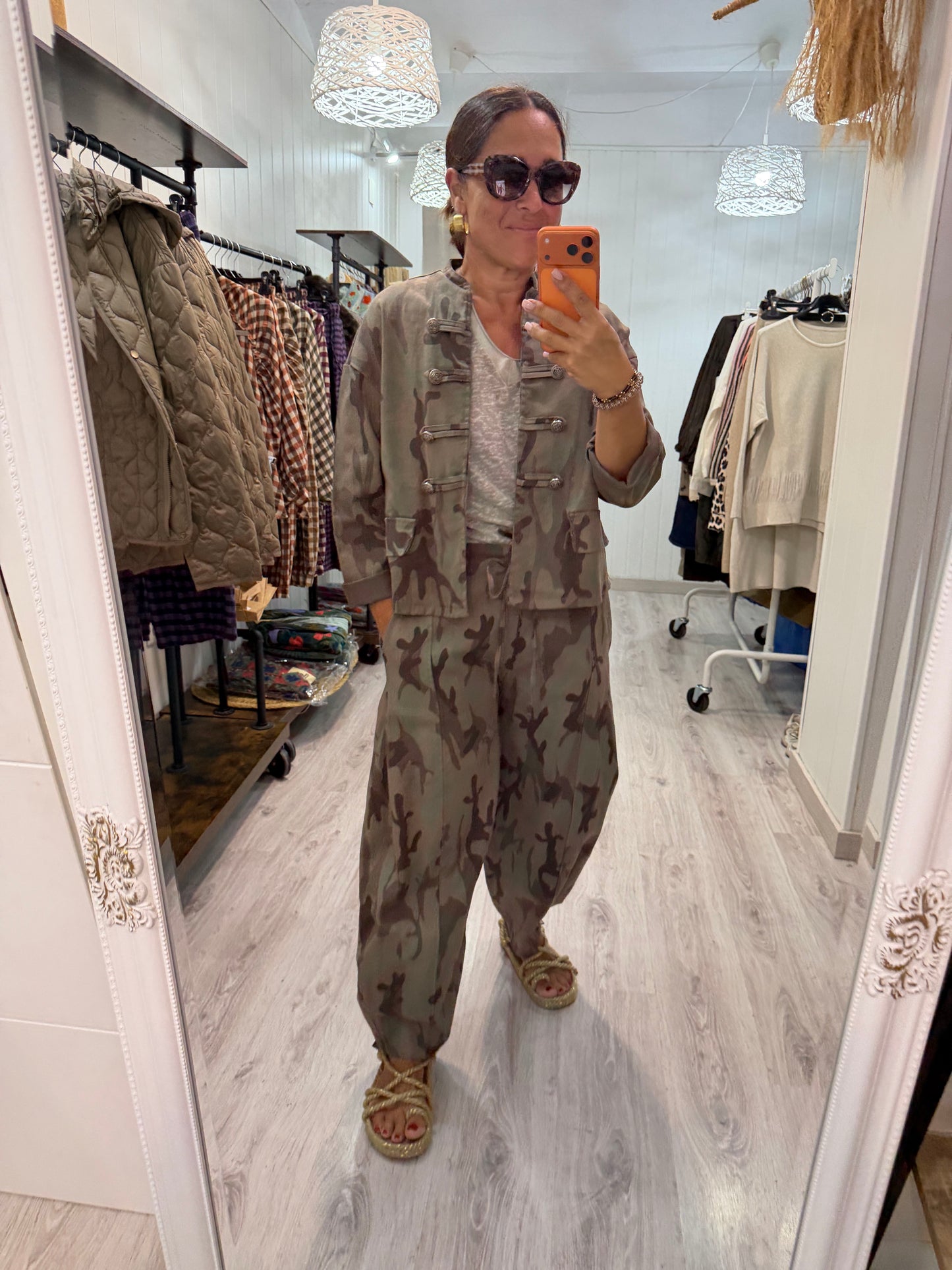 Chaqueta Camuflaje jeans taupe