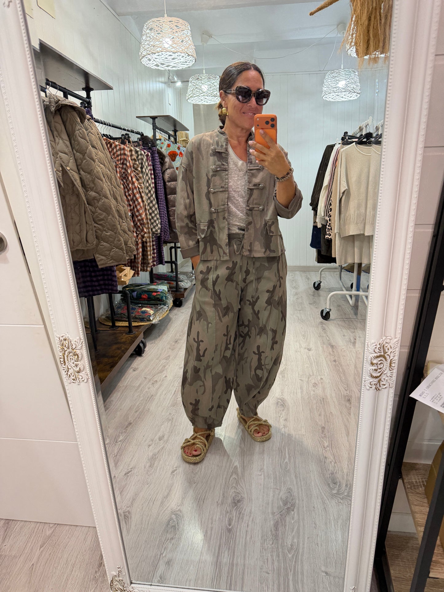 Chaqueta Camuflaje jeans taupe