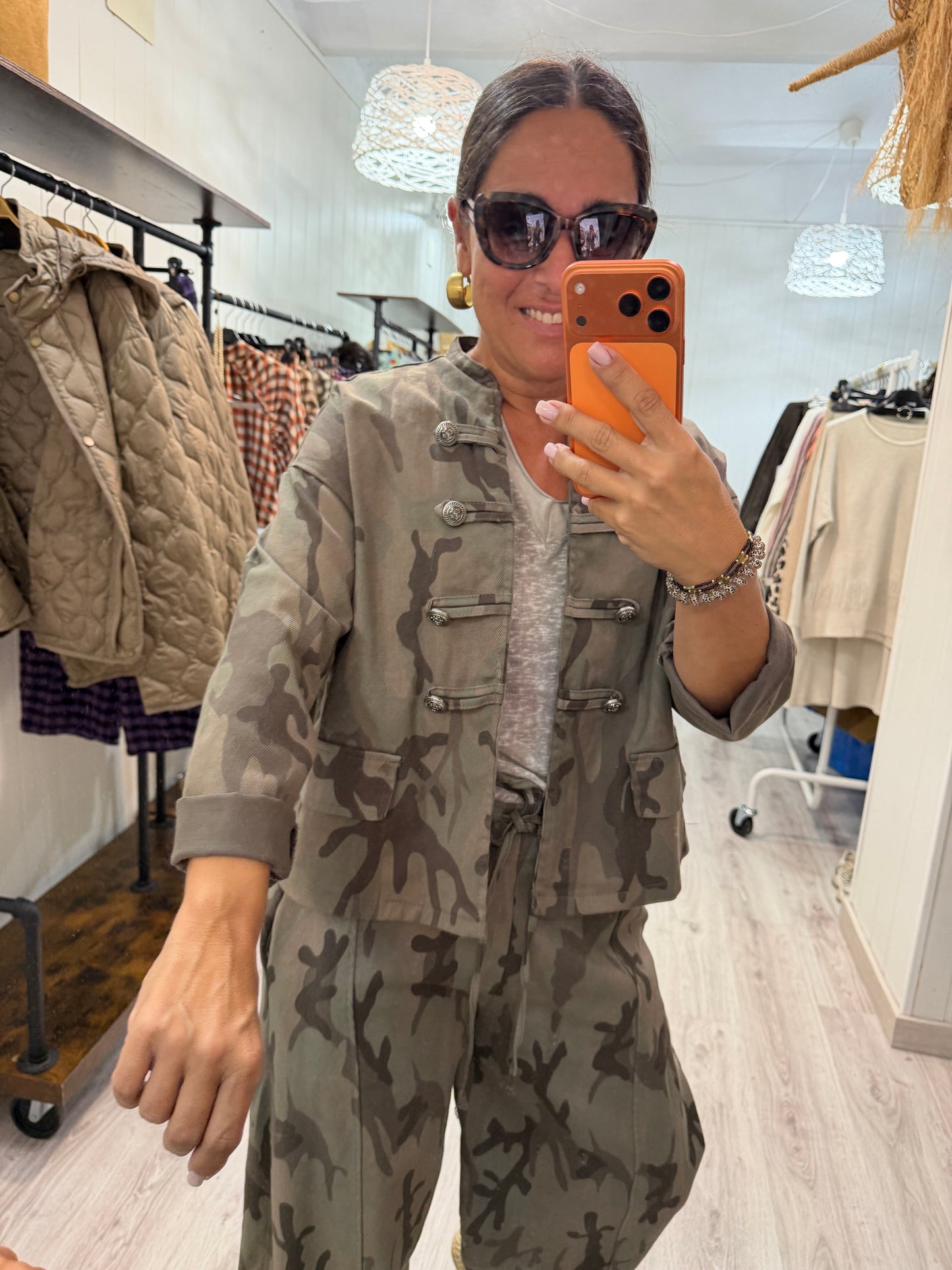 Chaqueta Camuflaje jeans taupe