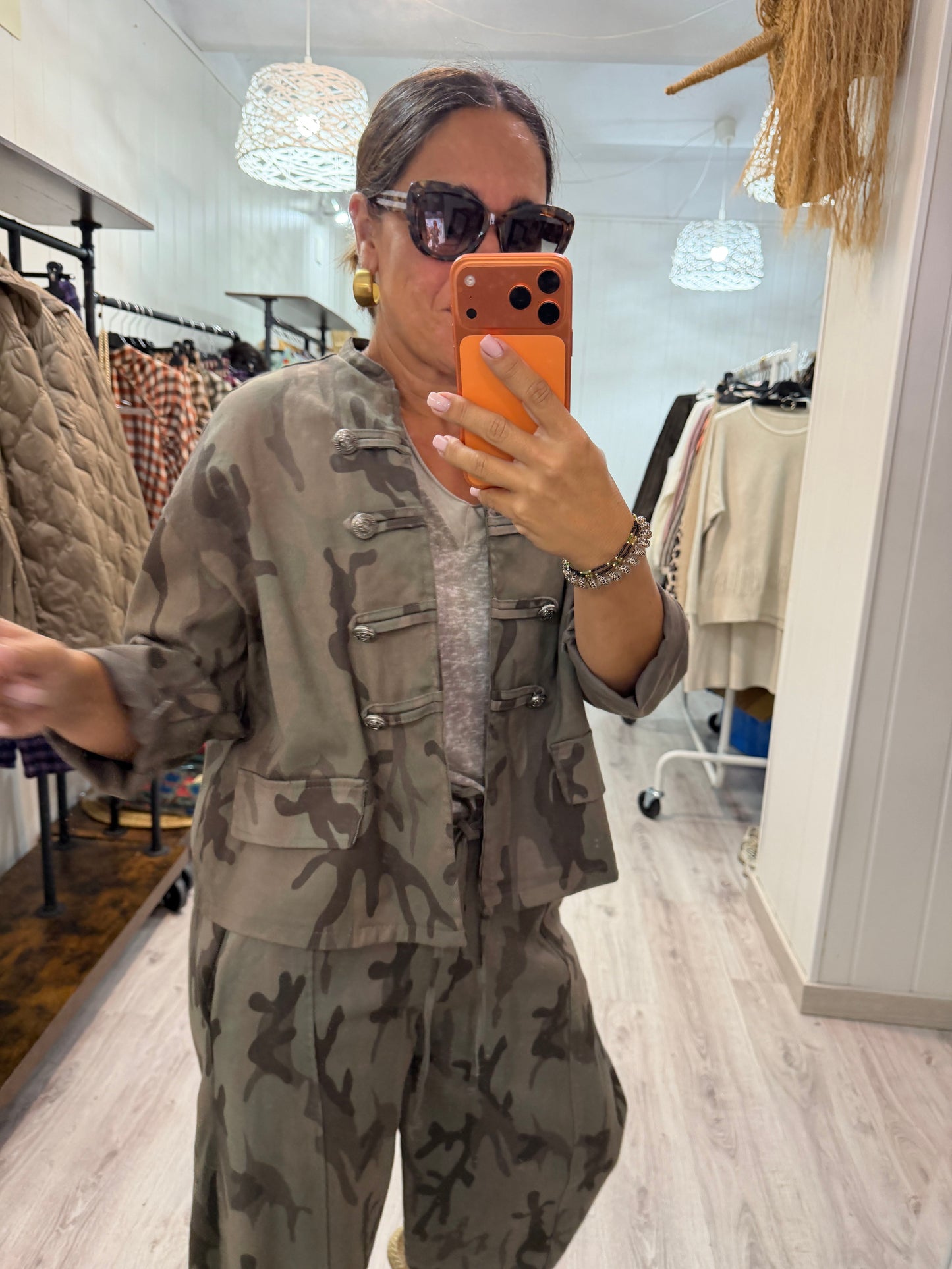 Chaqueta Camuflaje jeans taupe