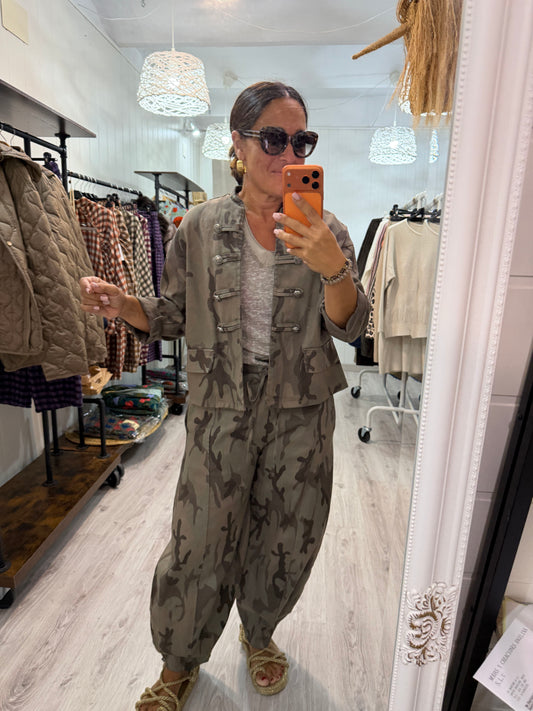 Chaqueta Camuflaje jeans taupe