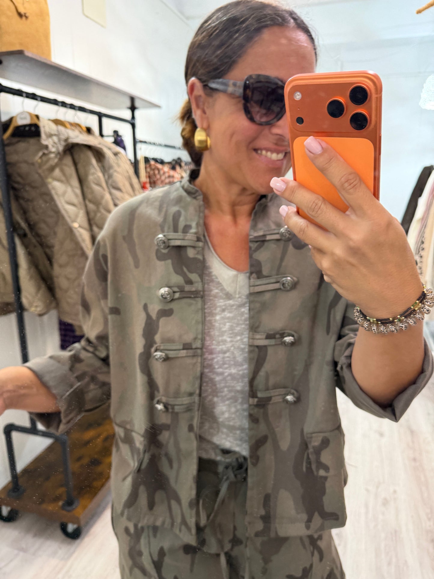 Chaqueta Camuflaje jeans taupe