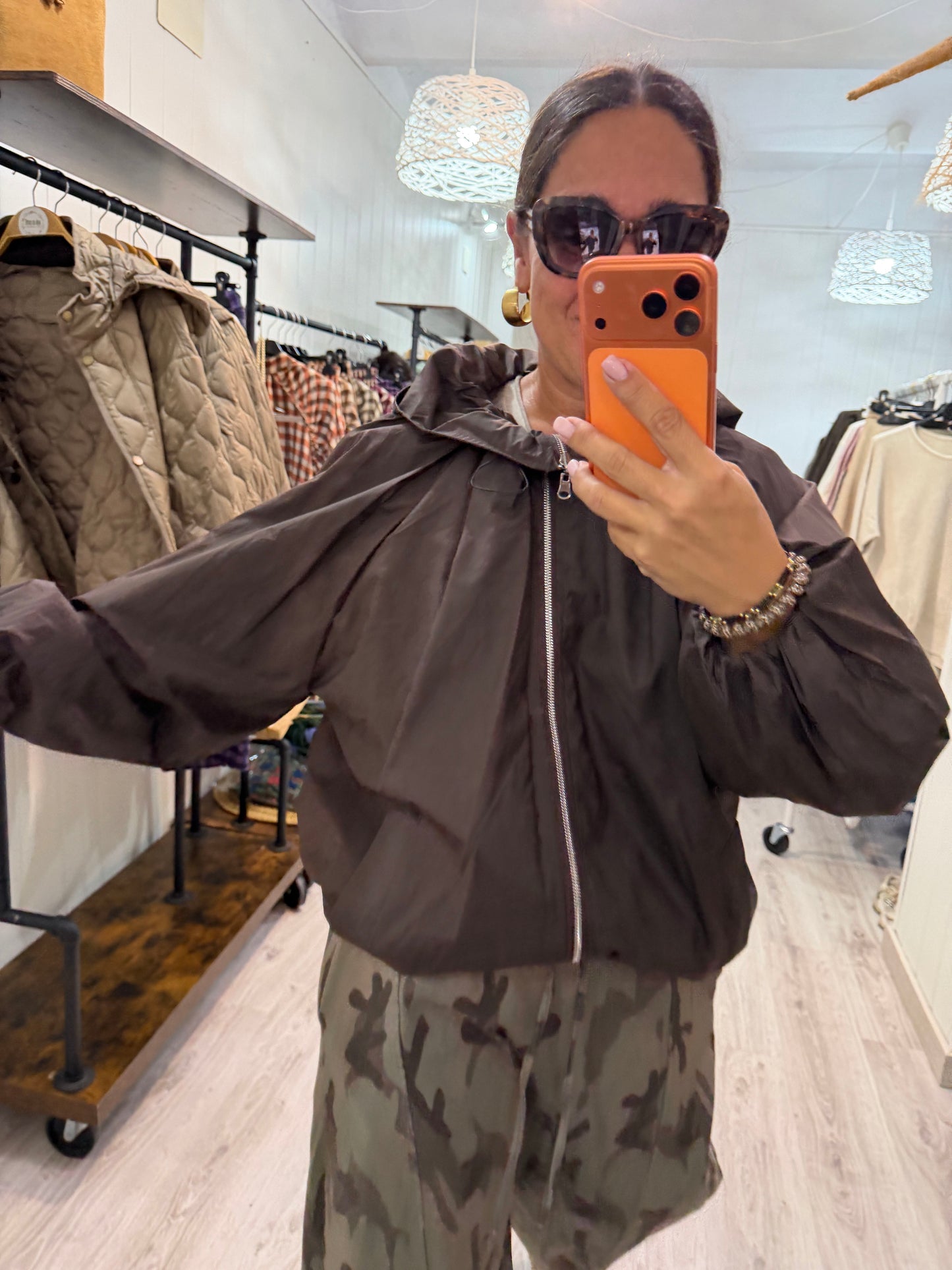 Chaqueta Balloon chocolate