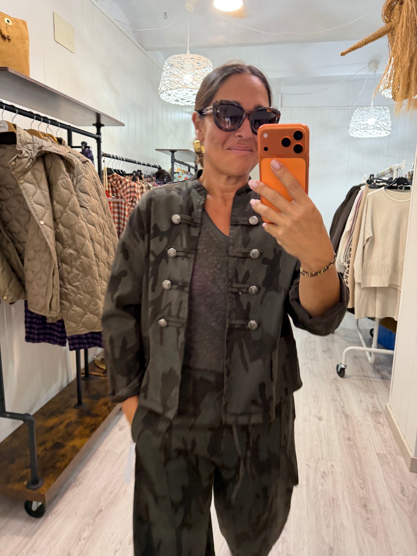 Chaqueta Camuflaje jeans chocolate