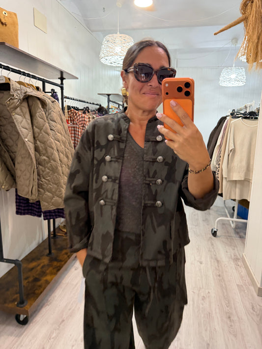 Chaqueta Camuflaje jeans chocolate