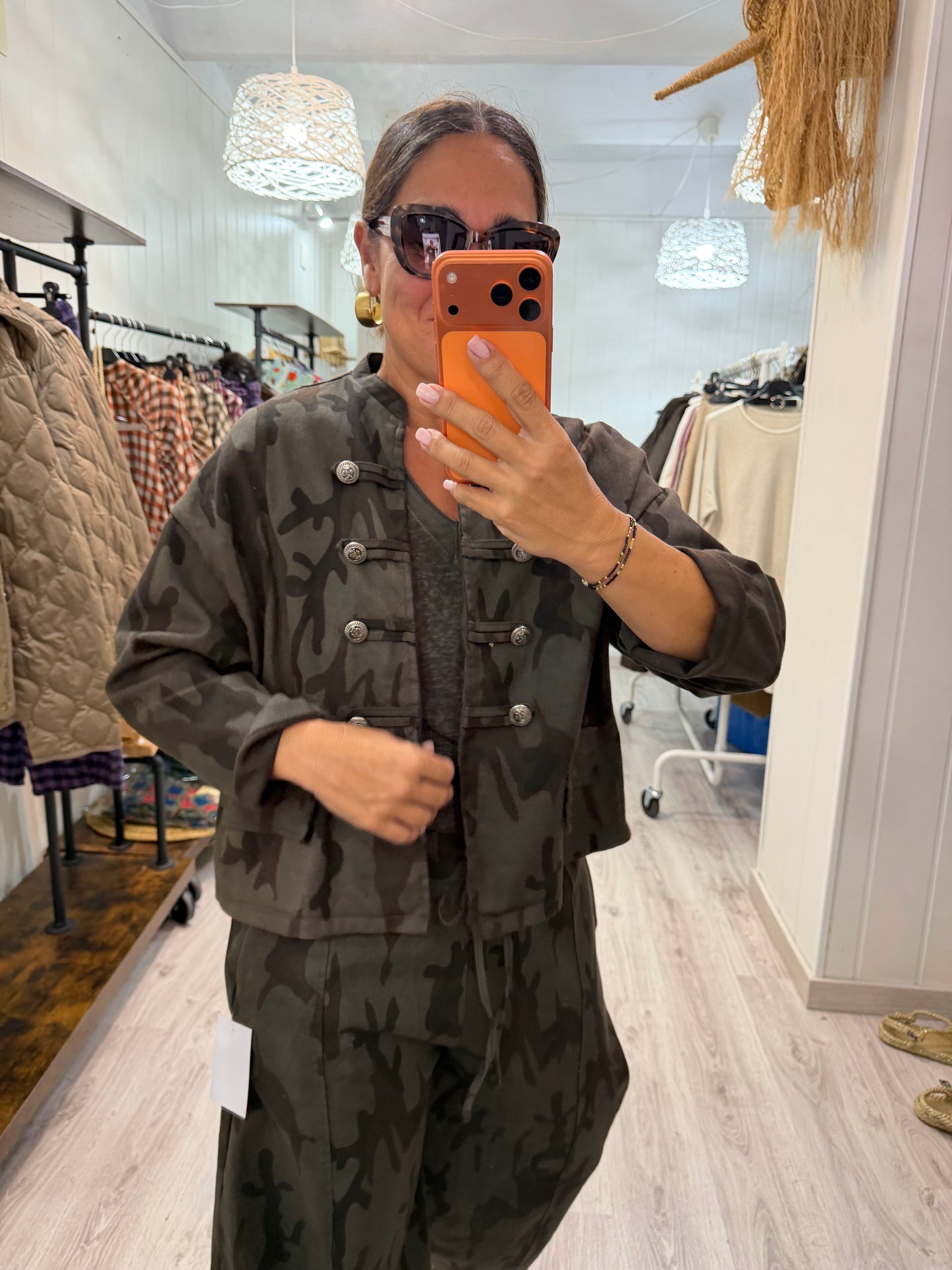 Chaqueta Camuflaje jeans chocolate