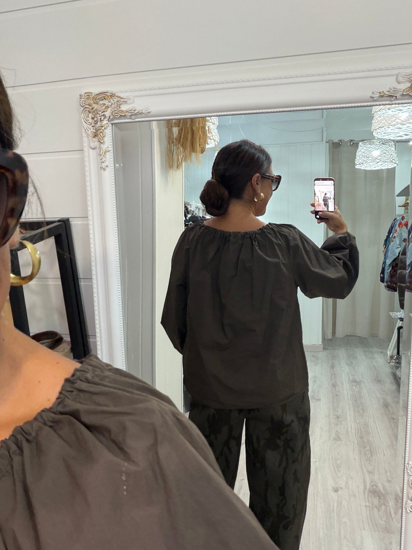 Blusa Aldaia chocolate