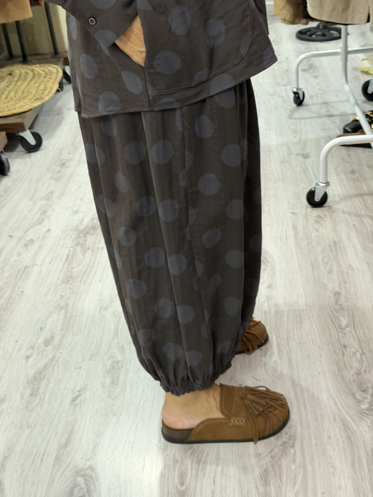 Conjunto Mika topos chocolate y gris