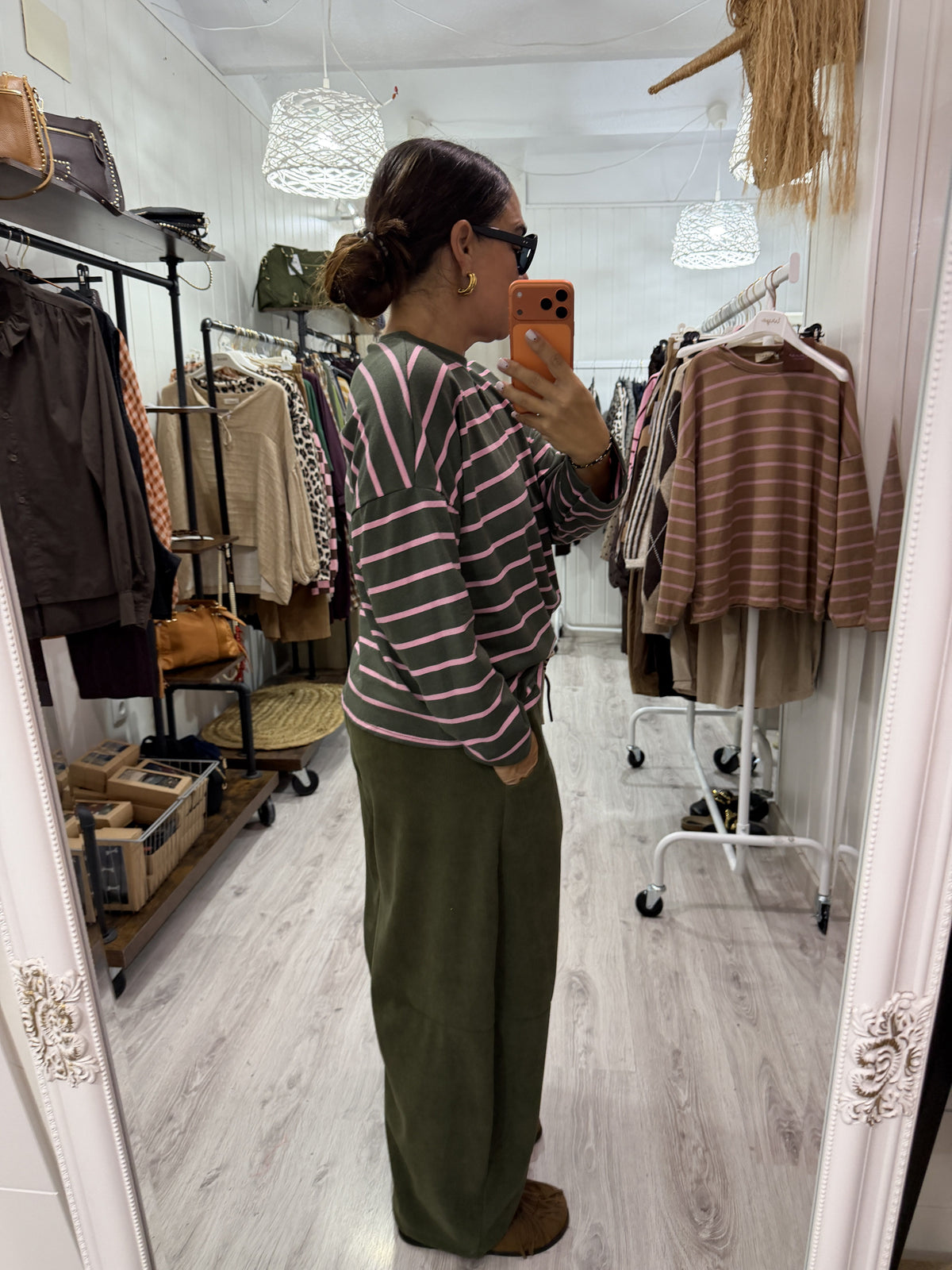 Pantalón Jogger Balloon micropana suave kaki