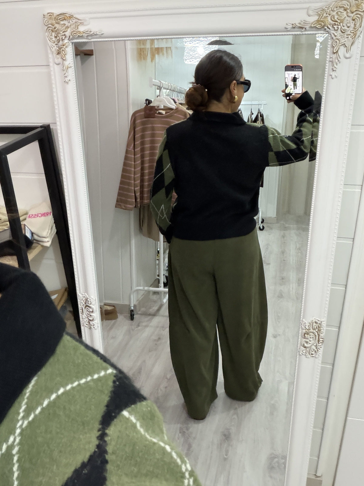 Pantalón Jogger Balloon micropana suave kaki