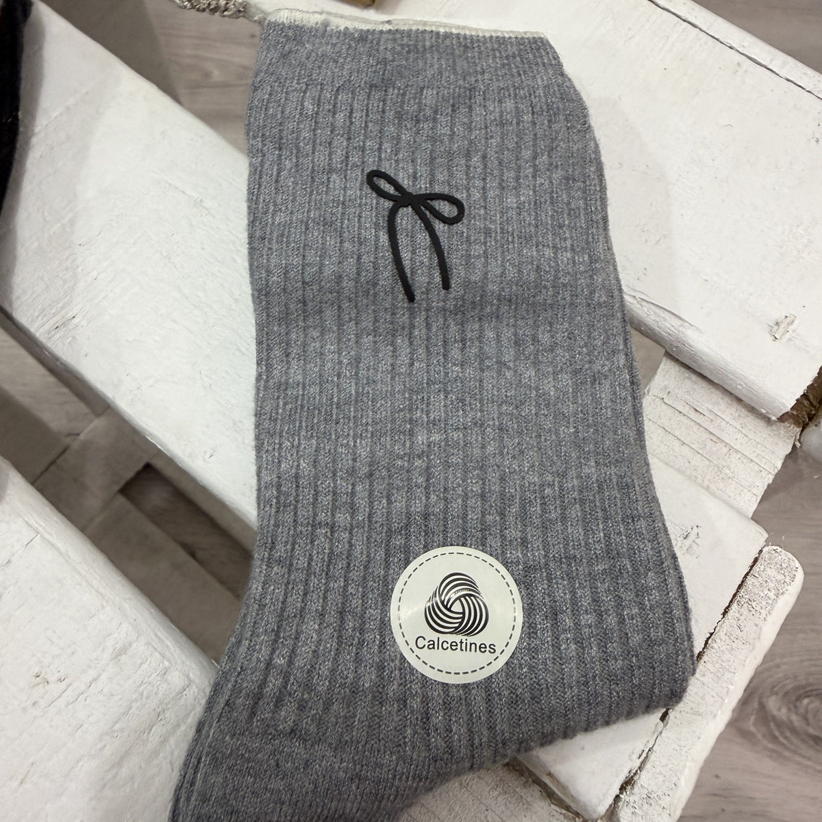 Pack 3 calcetines Lazos burdeos y gris 2