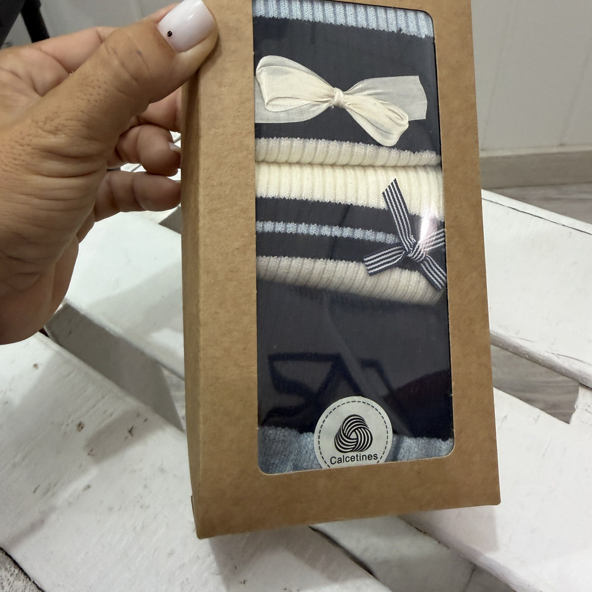 Pack 3 calcetines Lazos azules