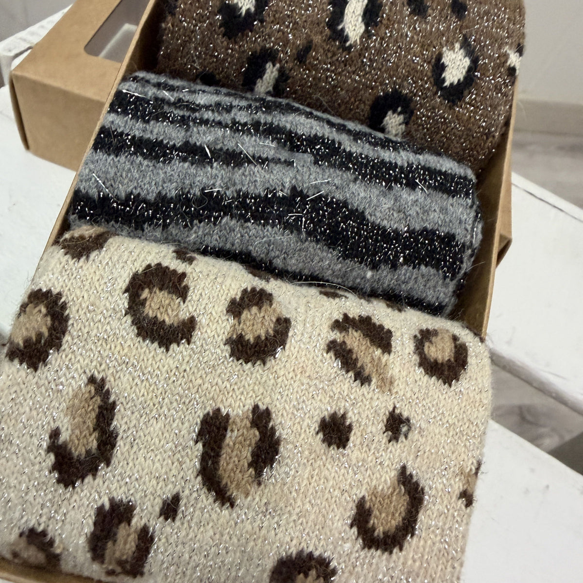 Pack 3 calcetines animal print brilli
