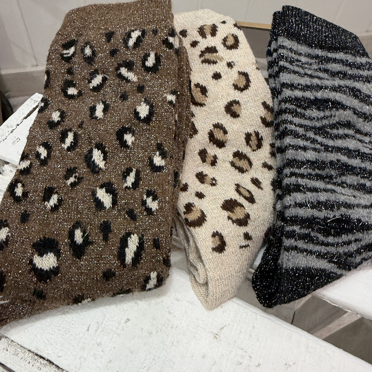 Pack 3 calcetines animal print brilli