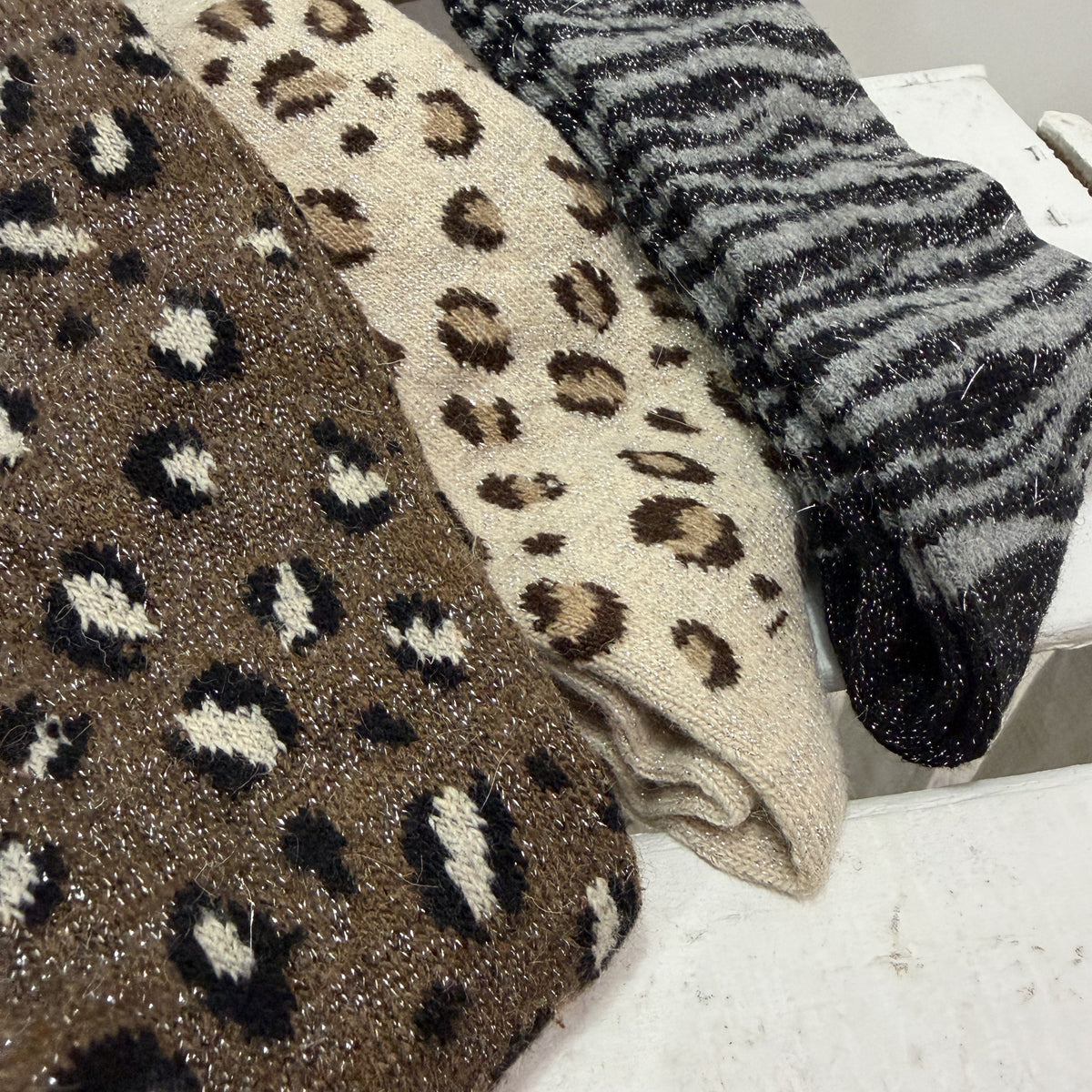 Pack 3 calcetines animal print brilli