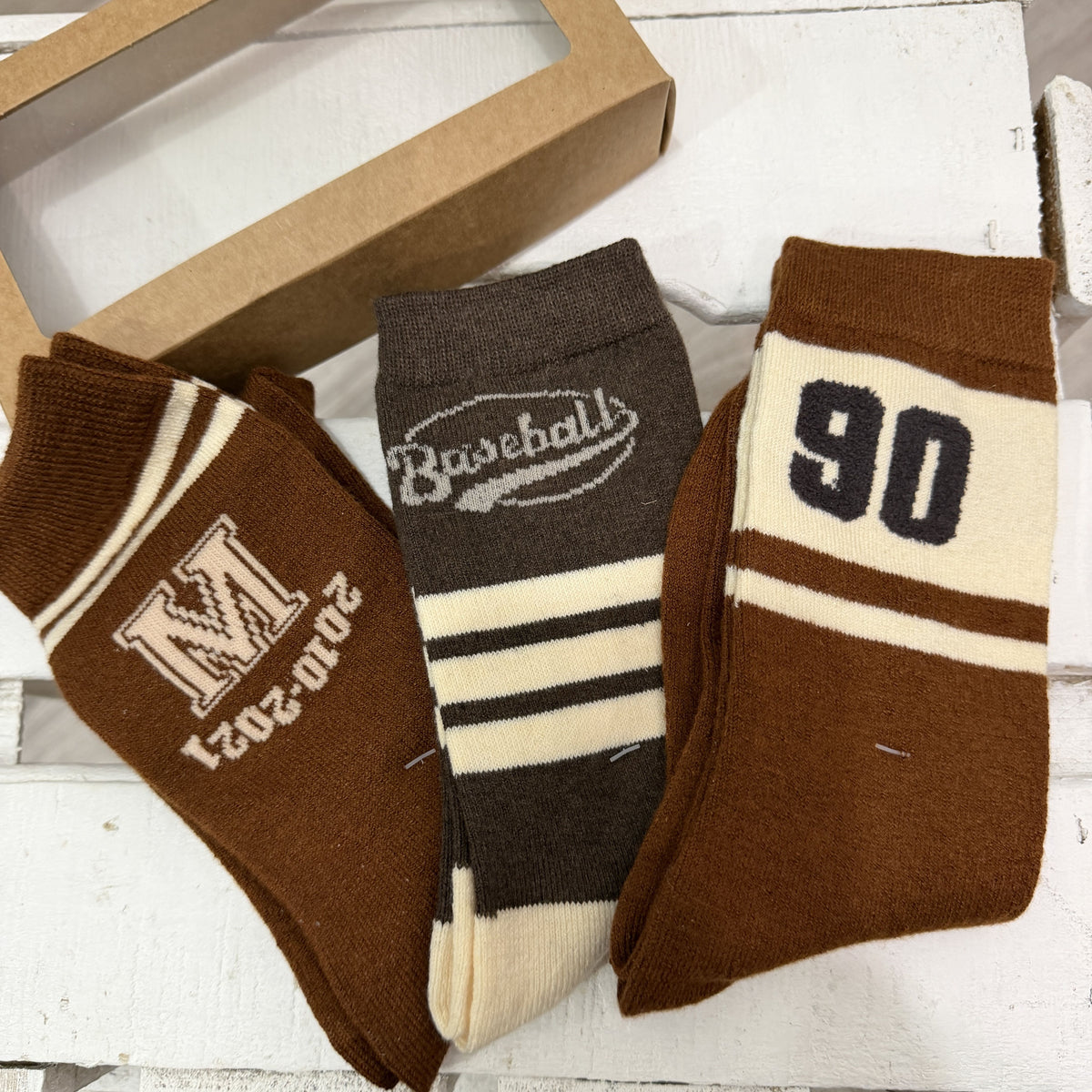 Pack 3 calcetines Baseball 1