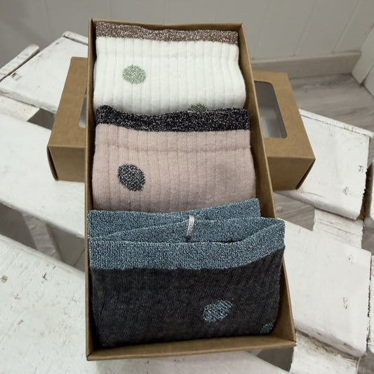 Pack 3 calcetines topitos