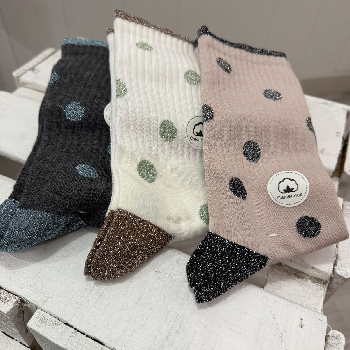 Pack 3 calcetines topitos