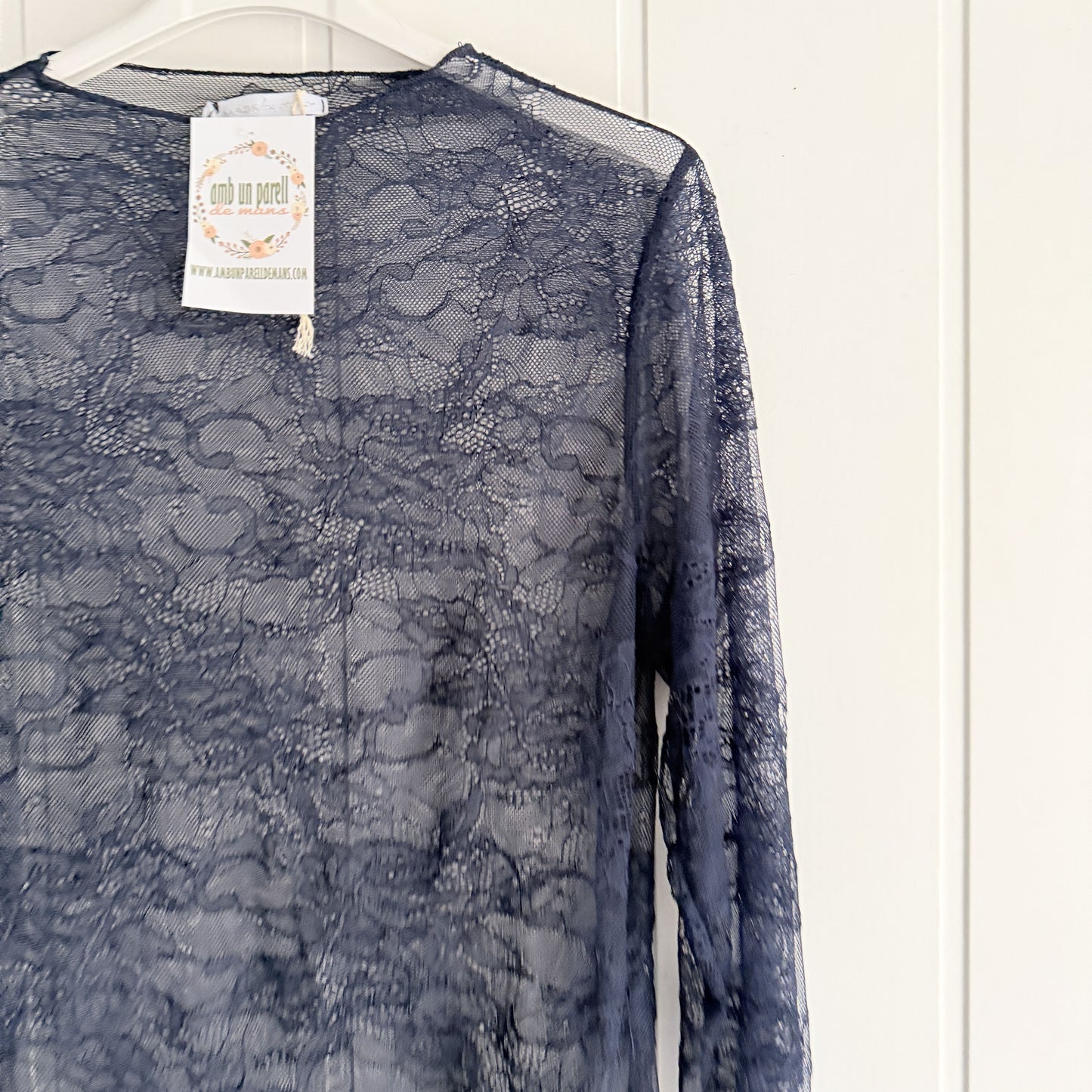 Camiseta Blonda azul marino