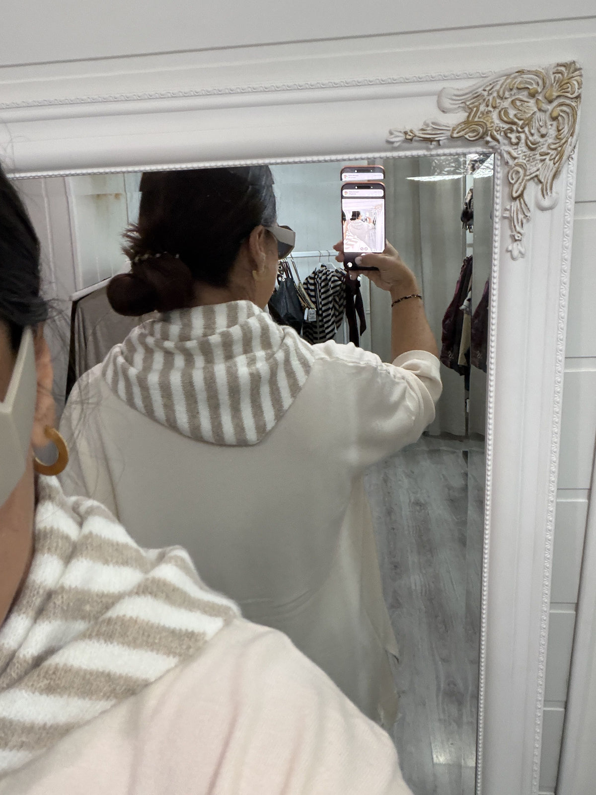 Bandana Donosti punto suave marfil y beige