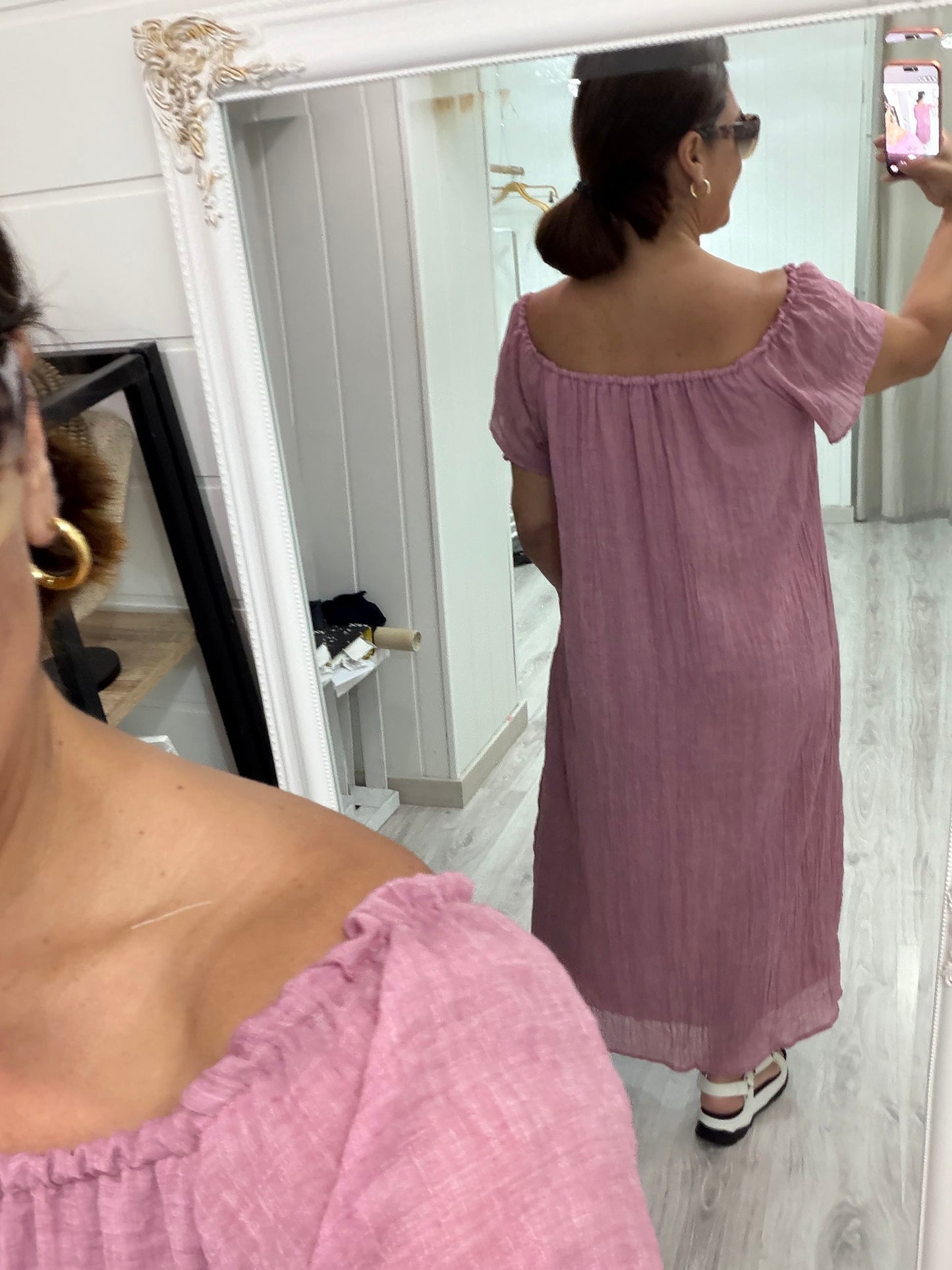 Vestido Natura burdeos