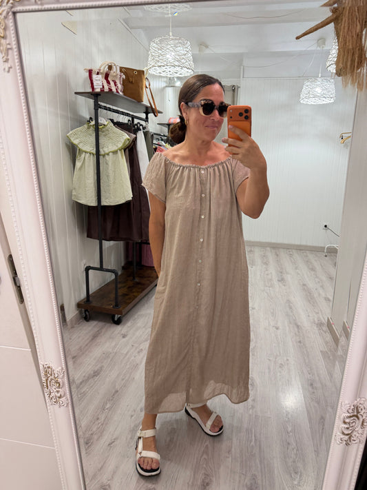 Vestido Natura beige