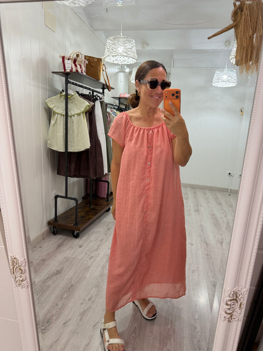 Vestido Natura teja