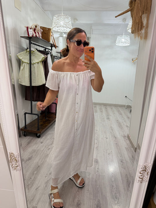 Vestido Natura blanco