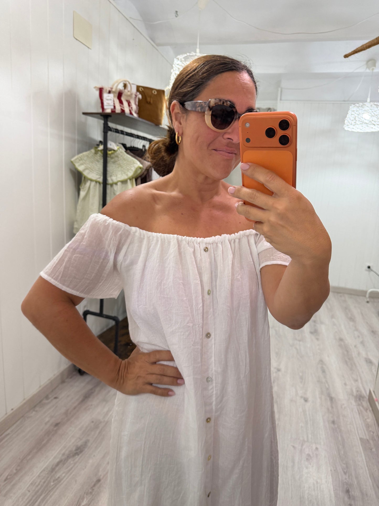 Vestido Natura blanco