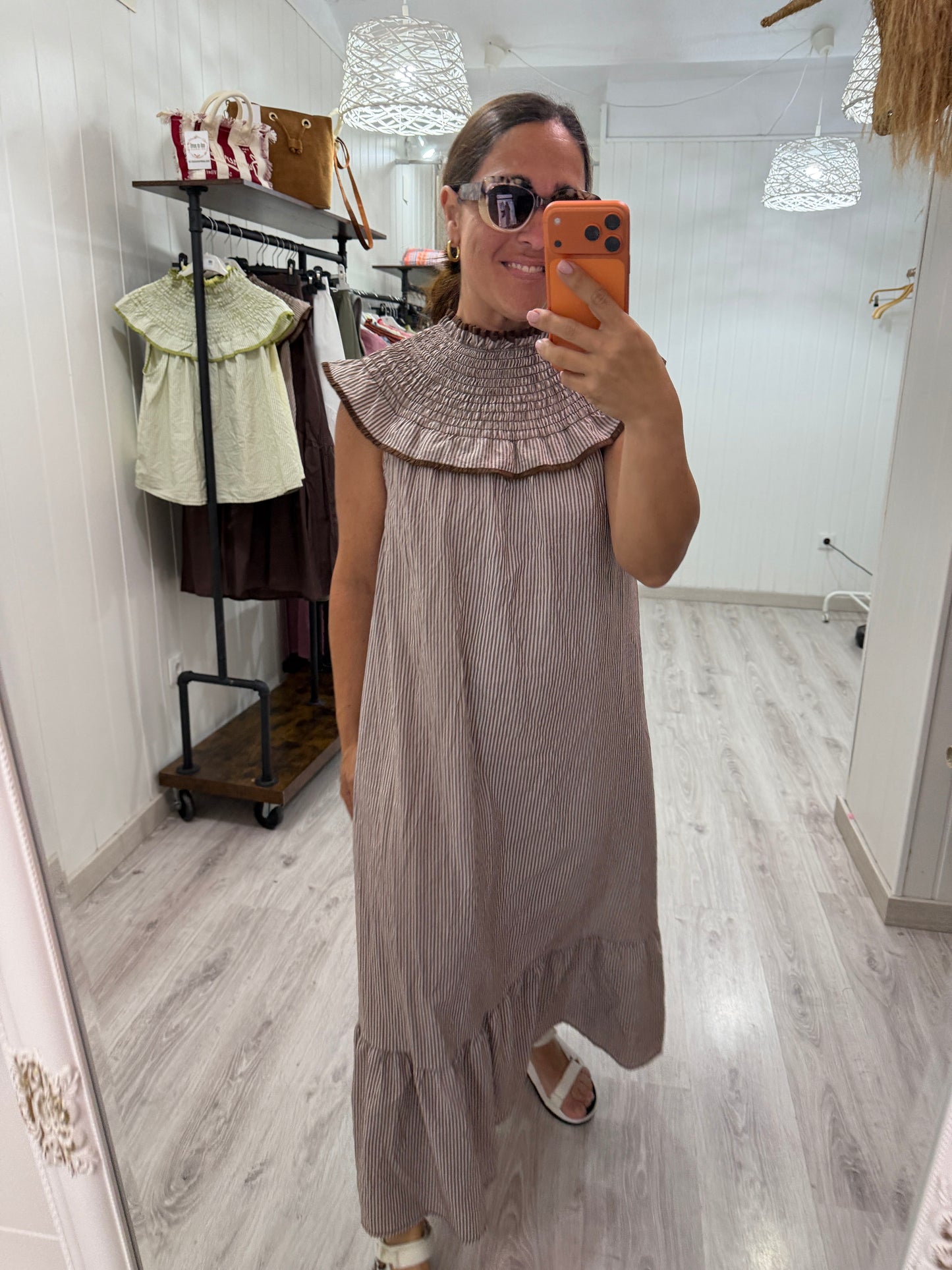 Vestido Candela chocolate