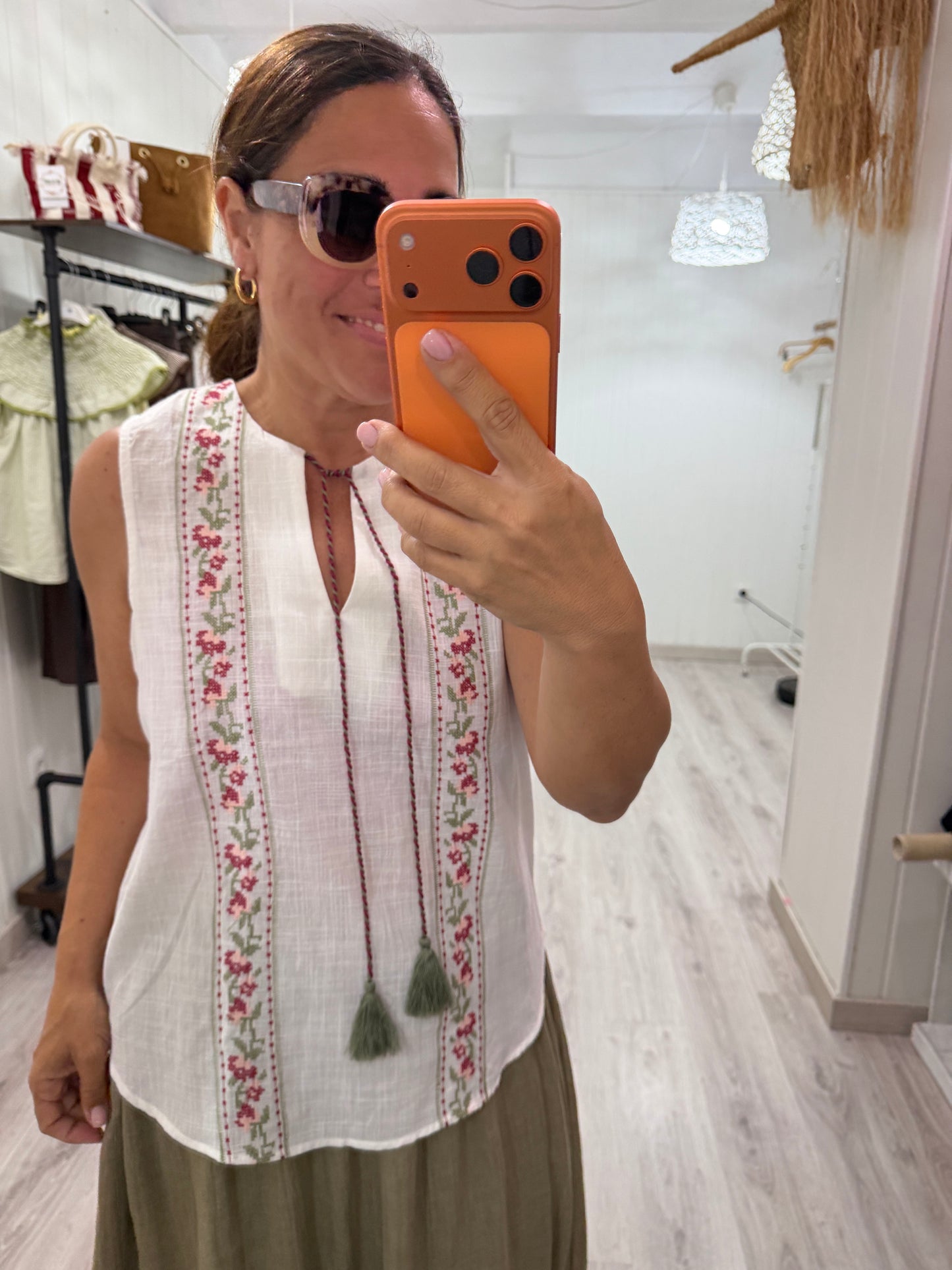 Falda Natura kaki