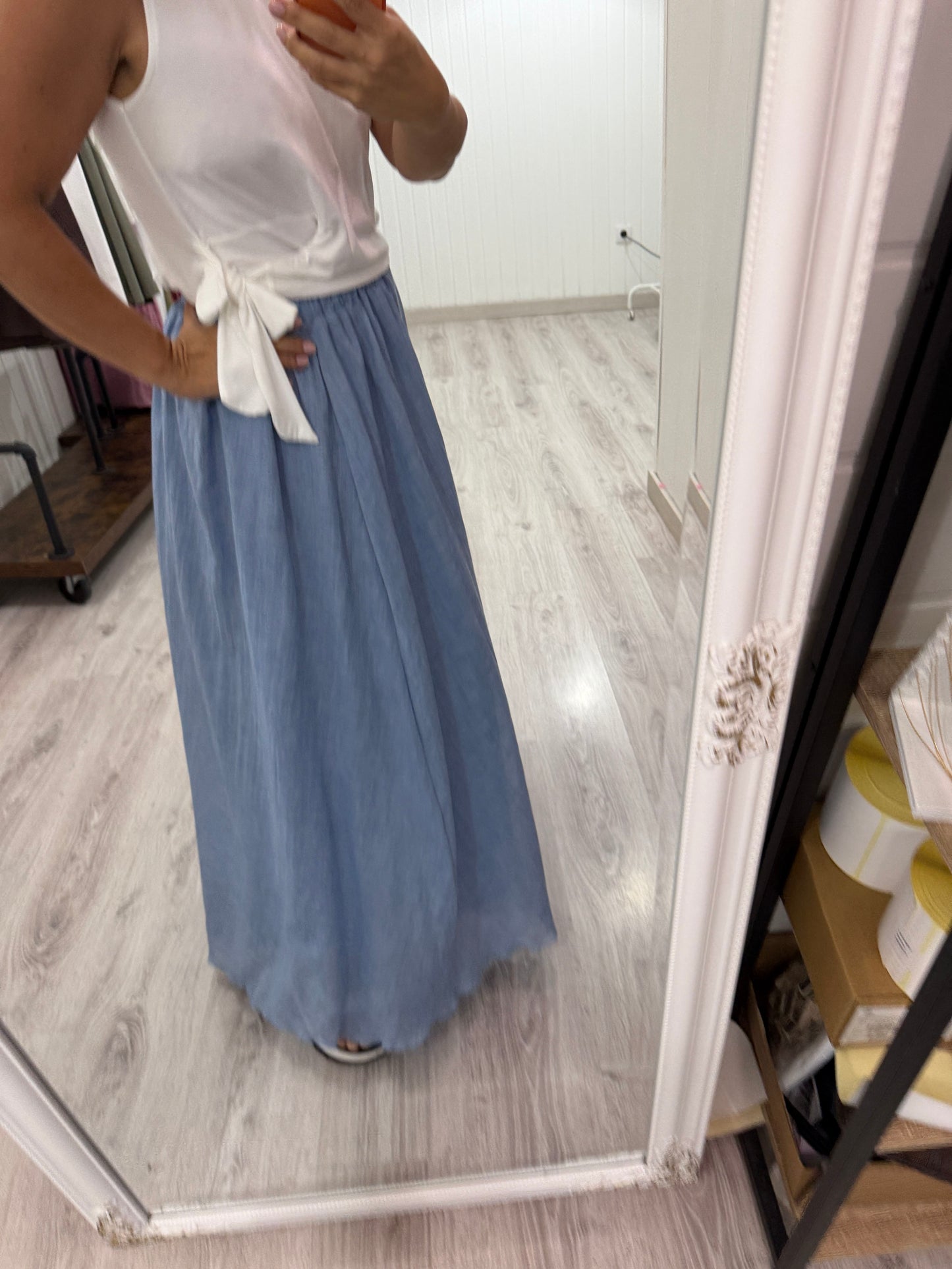 Falda Natura azul