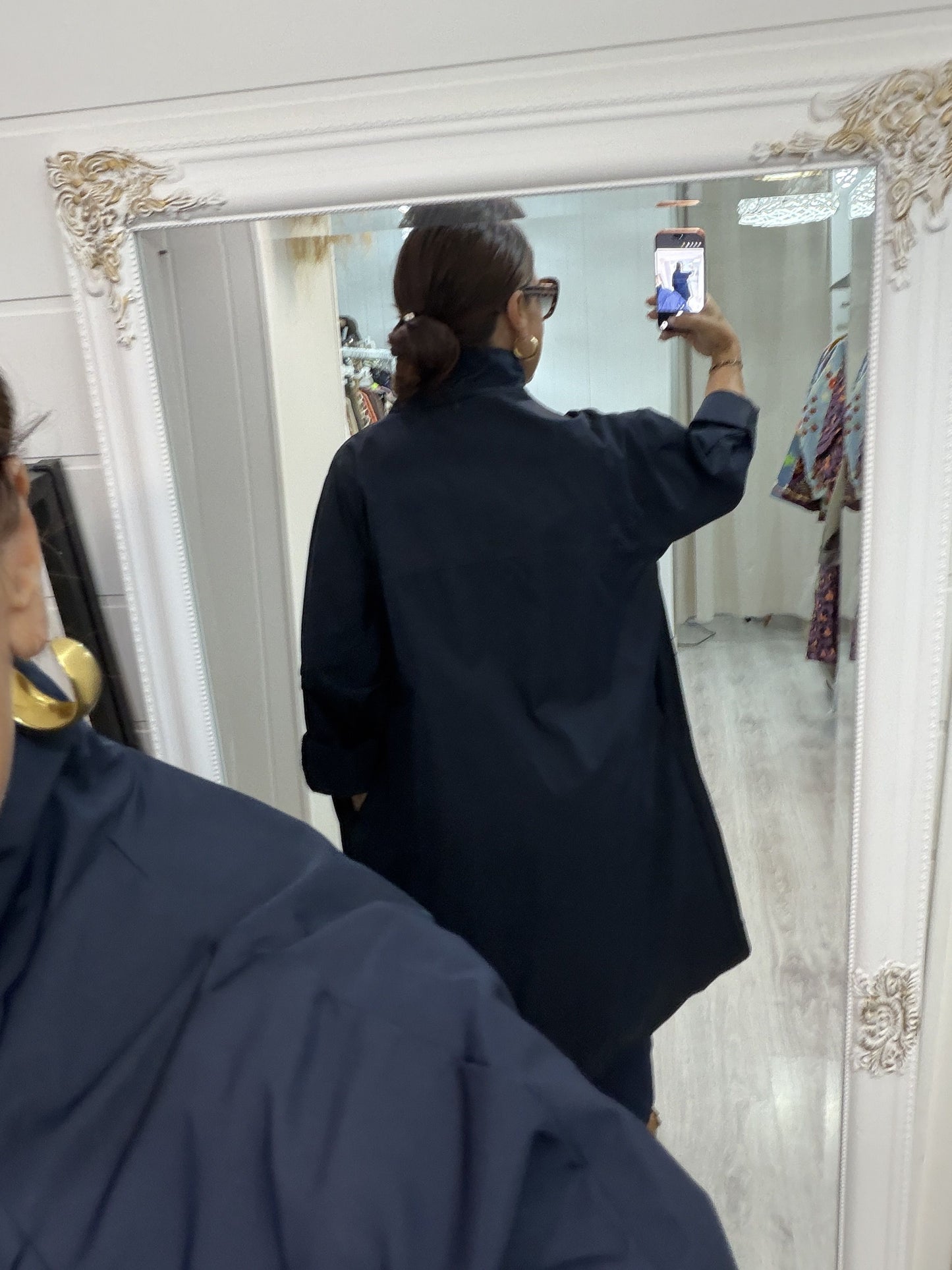 Gabardina Kokoro oversize marino