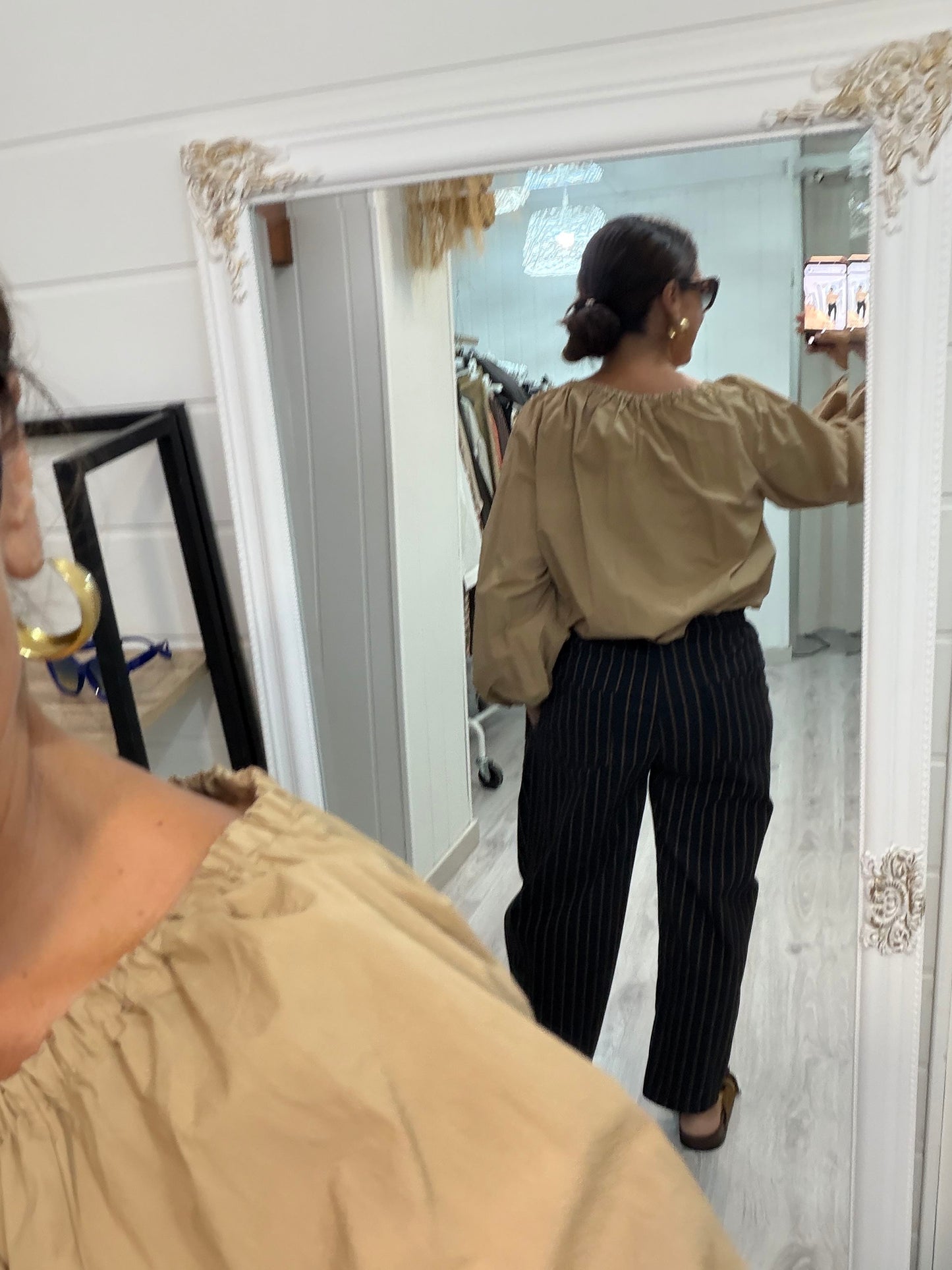 Blusa Aldaia camel