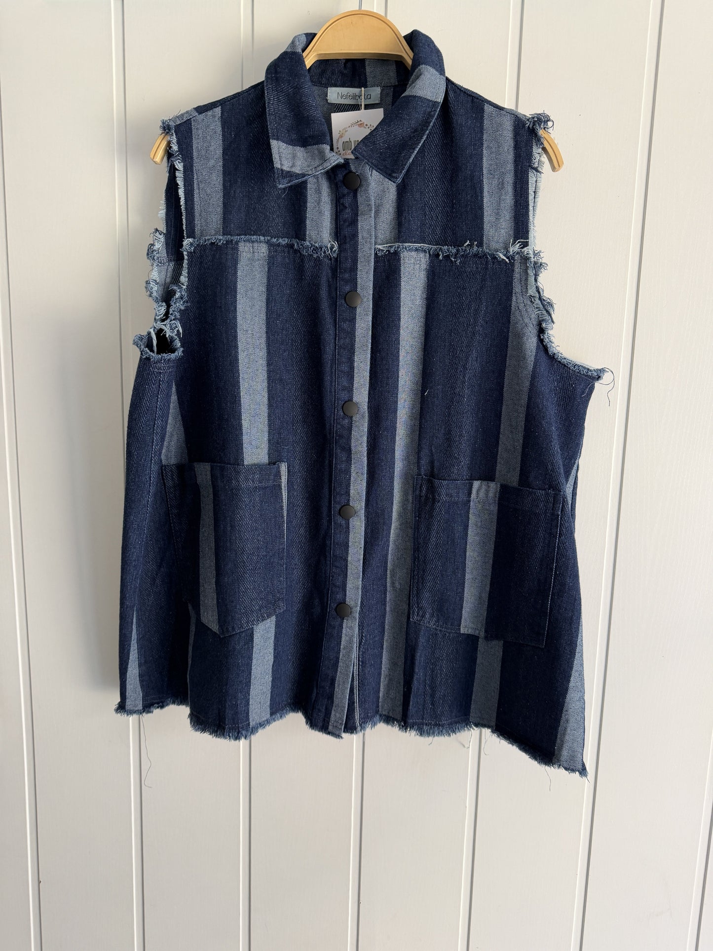 Conjunto Stripes jeans azul