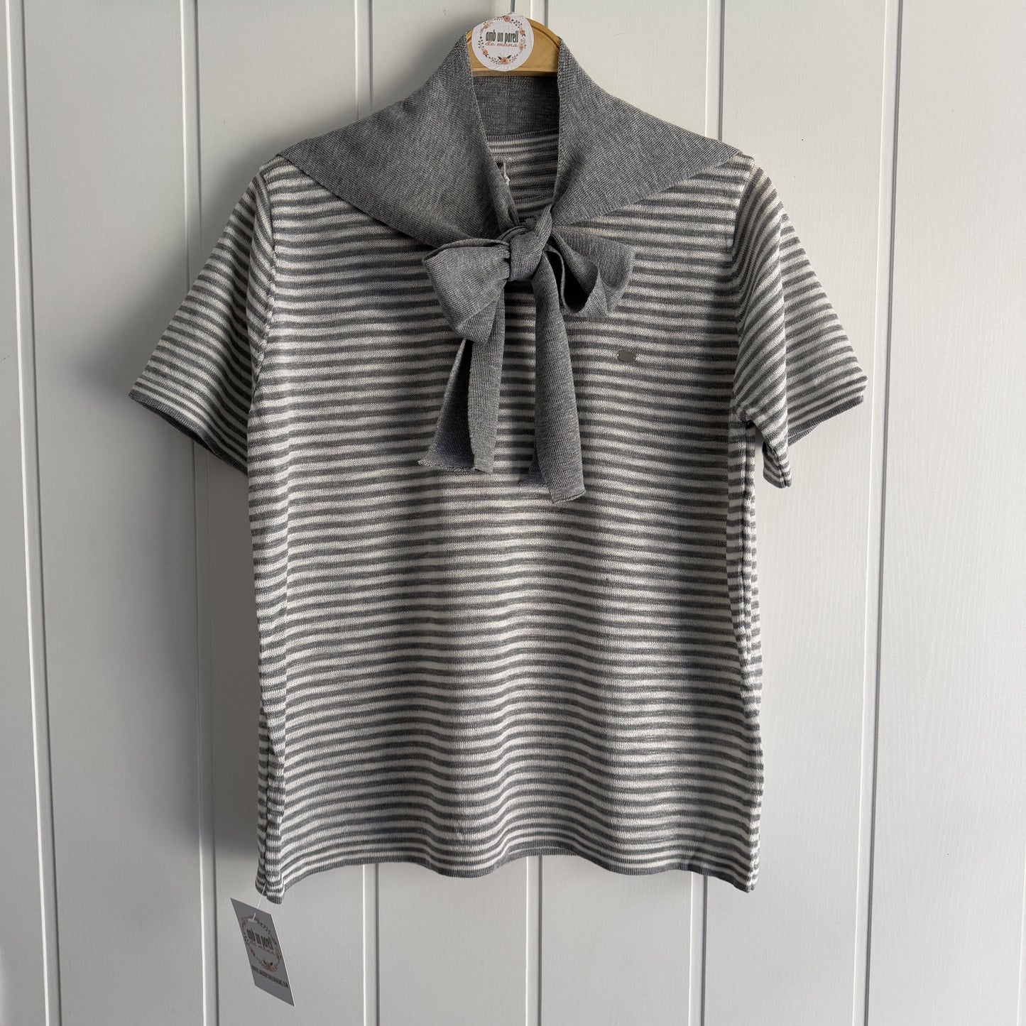 Camiseta Maica punto gris